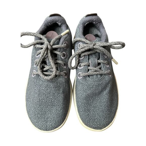 Women’s Allbirds Wool Runners Lace Up Grey White WR Athletic Sneakers Size 7 - Picture 2 of 7
